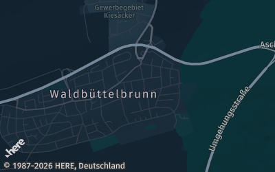 Heizung Map of Waldbüttelbrunn