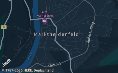 Heizung Map of Marktheidenfeld
