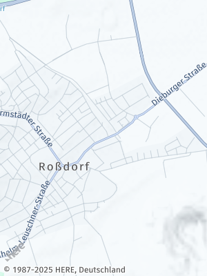 Here Map of Roßdorf bei Darmstadt