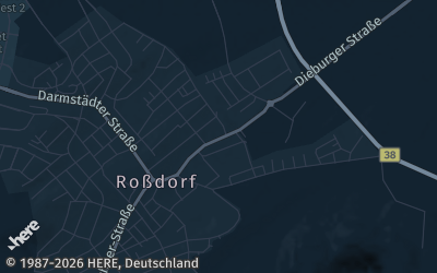 Heizung Map of Roßdorf bei Darmstadt