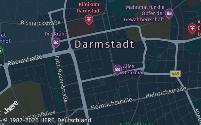 Heizung Map of Darmstadt