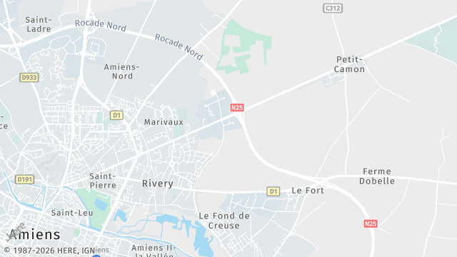 Carte de la zone d'intervention à Rivery