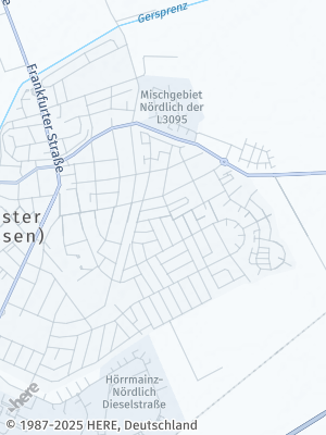 Here Map of Münster bei Dieburg