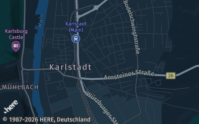 Heizung Map of Karlstadt