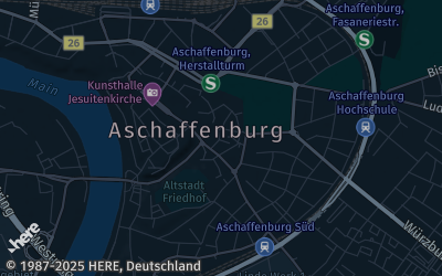 Heizung Map of Aschaffenburg
