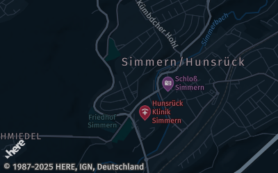 Heizung Map of Simmern / Hunsrück