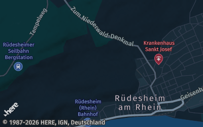 Heizung Map of Rüdesheim am Rhein