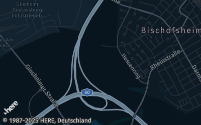 Heizung Map of Ginsheim-Gustavsburg