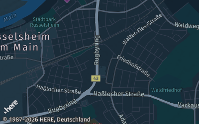 Heizung Map of Rüsselsheim