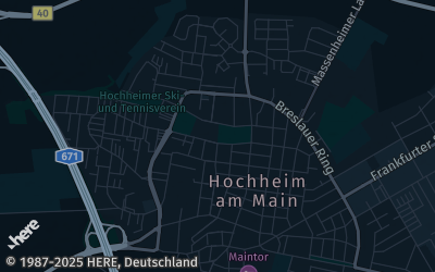 Heizung Map of Hochheim am Main