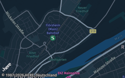Heizung Map of Flörsheim am Main