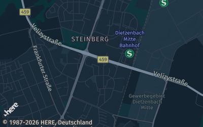 Heizung Map of Dietzenbach