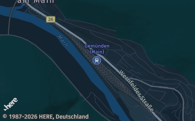 Heizung Map of Gemünden am Main