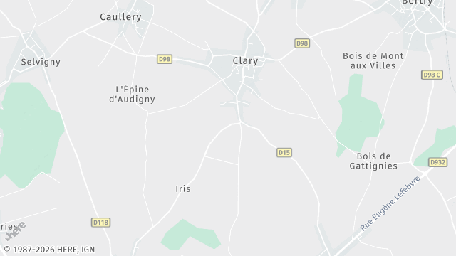Carte de la zone d'intervention à Clary
