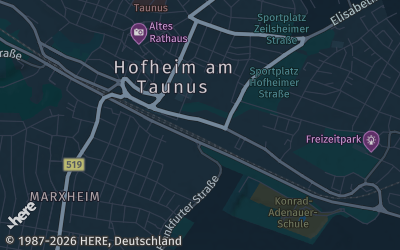 Heizung Map of Hofheim am Taunus