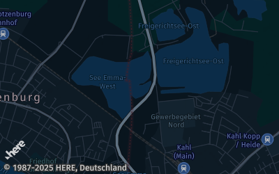 Heizung Map of Kahl am Main