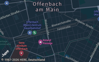 Heizung Map of Offenbach am Main