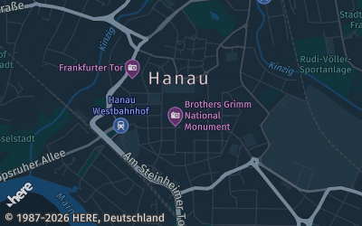 Heizung Map of Hanau