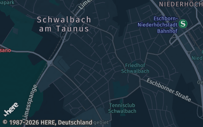 Heizung Map of Schwalbach am Taunus