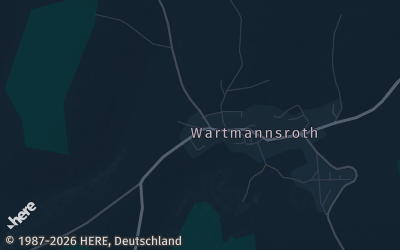 Heizung Map of Wartmannsroth