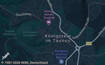 Heizung Map of Königstein im Taunus