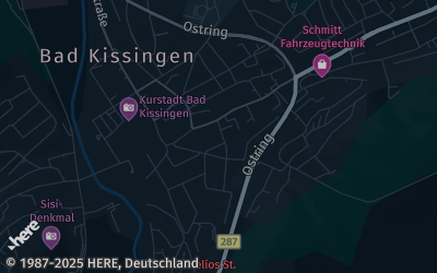 Heizung Map of Bad Kissingen