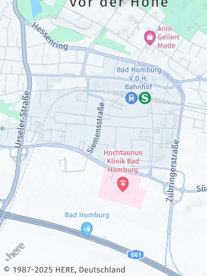 Here Map of Bad Homburg vor der Höhe