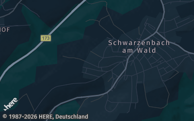 Heizung Map of Schwarzenbach am Wald