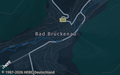Heizung Map of Bad Brückenau