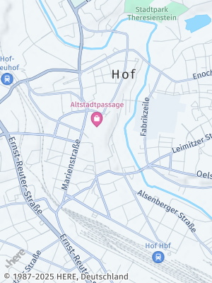 Here Map of Hof an der Saale