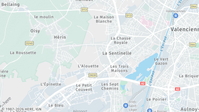Carte de la zone d'intervention à La Sentinelle