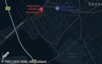 Heizung Map of Sonneberg