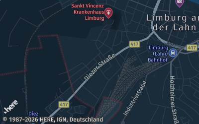 Heizung Map of Limburg an der Lahn