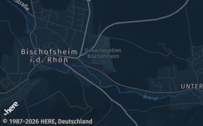 Heizung Map of Bischofsheim an der Rhön