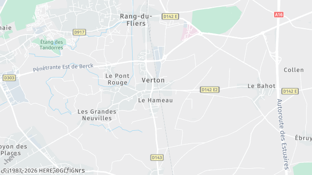 Carte de la zone d'intervention à Verton