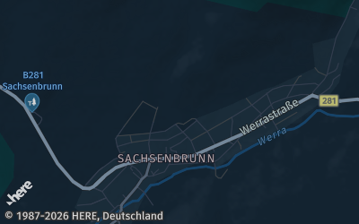 Heizung Map of Sachsenbrunn