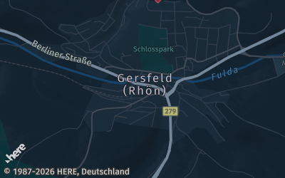 Heizung Map of Gersfeld