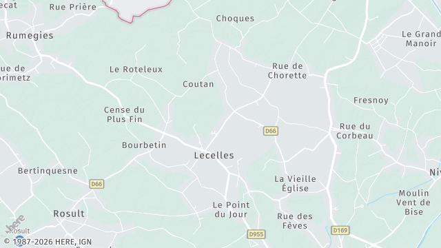 Carte de la zone d'intervention à Lecelles