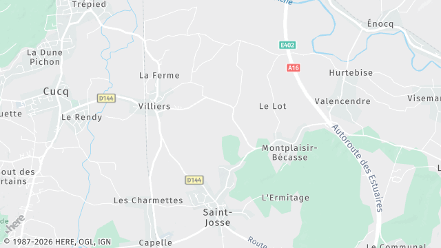 Carte de la zone d'intervention à Saint-Josse