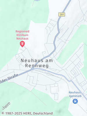 Here Map of Neuhaus am Rennweg