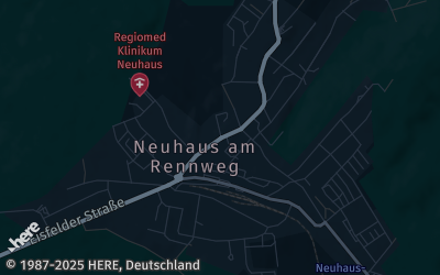 Heizung Map of Neuhaus am Rennweg