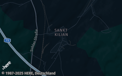 Heizung Map of Sankt Kilian