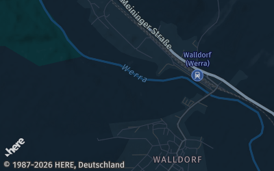 Heizung Map of Walldorf bei Meiningen
