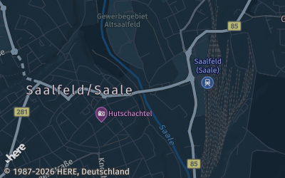 Heizung Map of Saalfeld / Saale