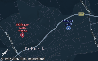 Heizung Map of Pößneck