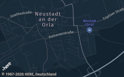 Heizung Map of Neustadt an der Orla