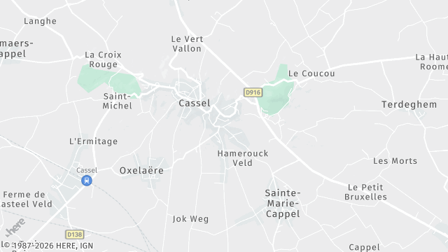 Carte de la zone d'intervention à Cassel