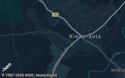 Heizung Map of Niederaula