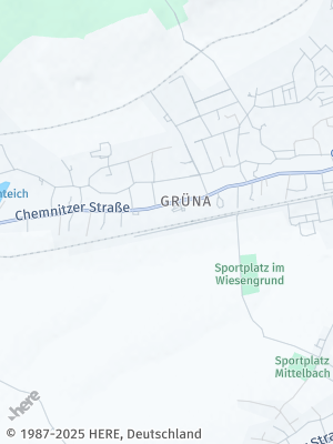Here Map of Grüna bei Chemnitz