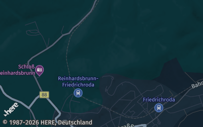 Heizung Map of Friedrichroda